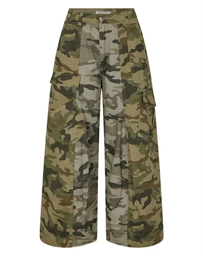 Rabens Saloner - Niva Camo Patchwork Bukser - Camo Combo